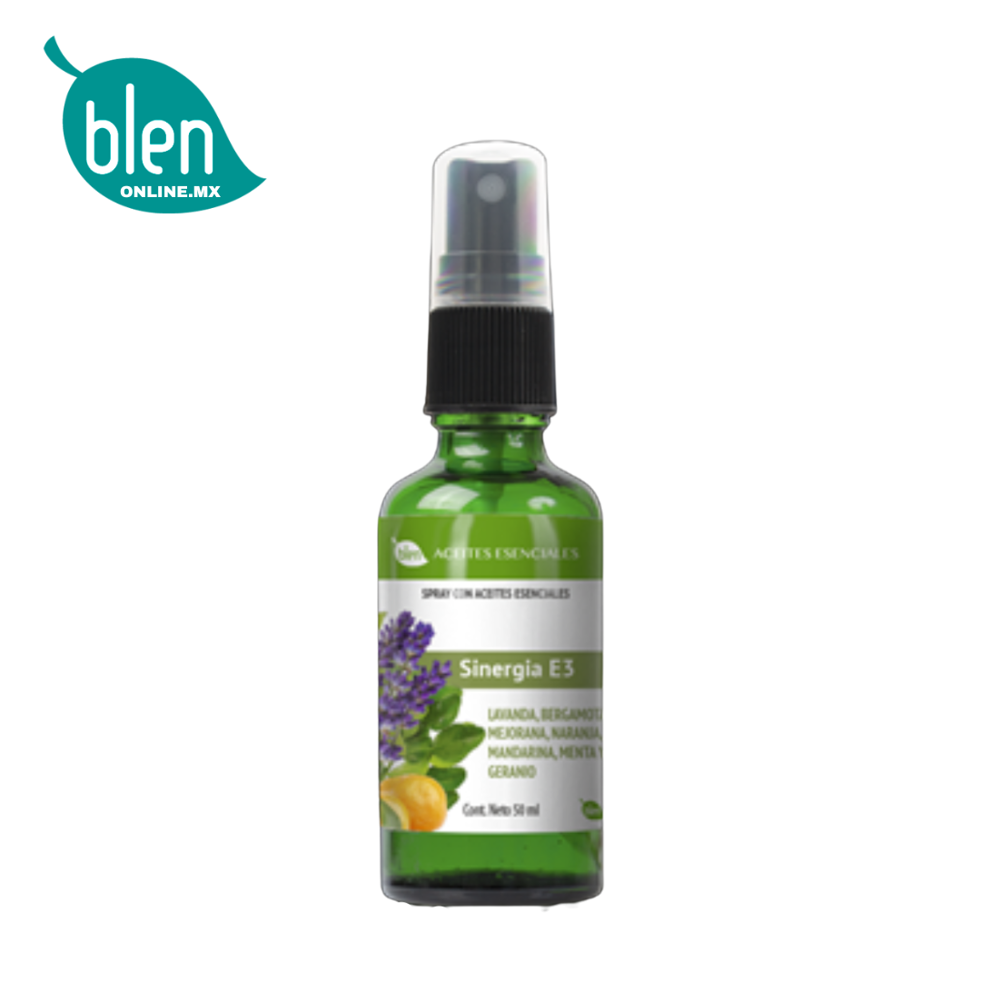Spray con aceites esenciales Sinergia E3 Tranquilidad y Relajación